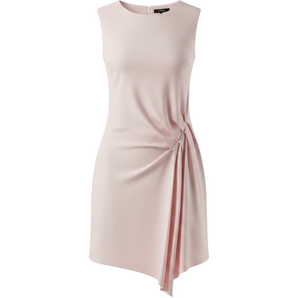 AllSaints Duma Pink Sleeveless Asymmetric Gathered Waist Dress Size XS